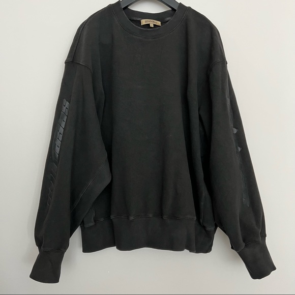 YEEZY Season 4 Calabasas Sleeve Crew Sweatshirt Size Large - Picture 6 of 7